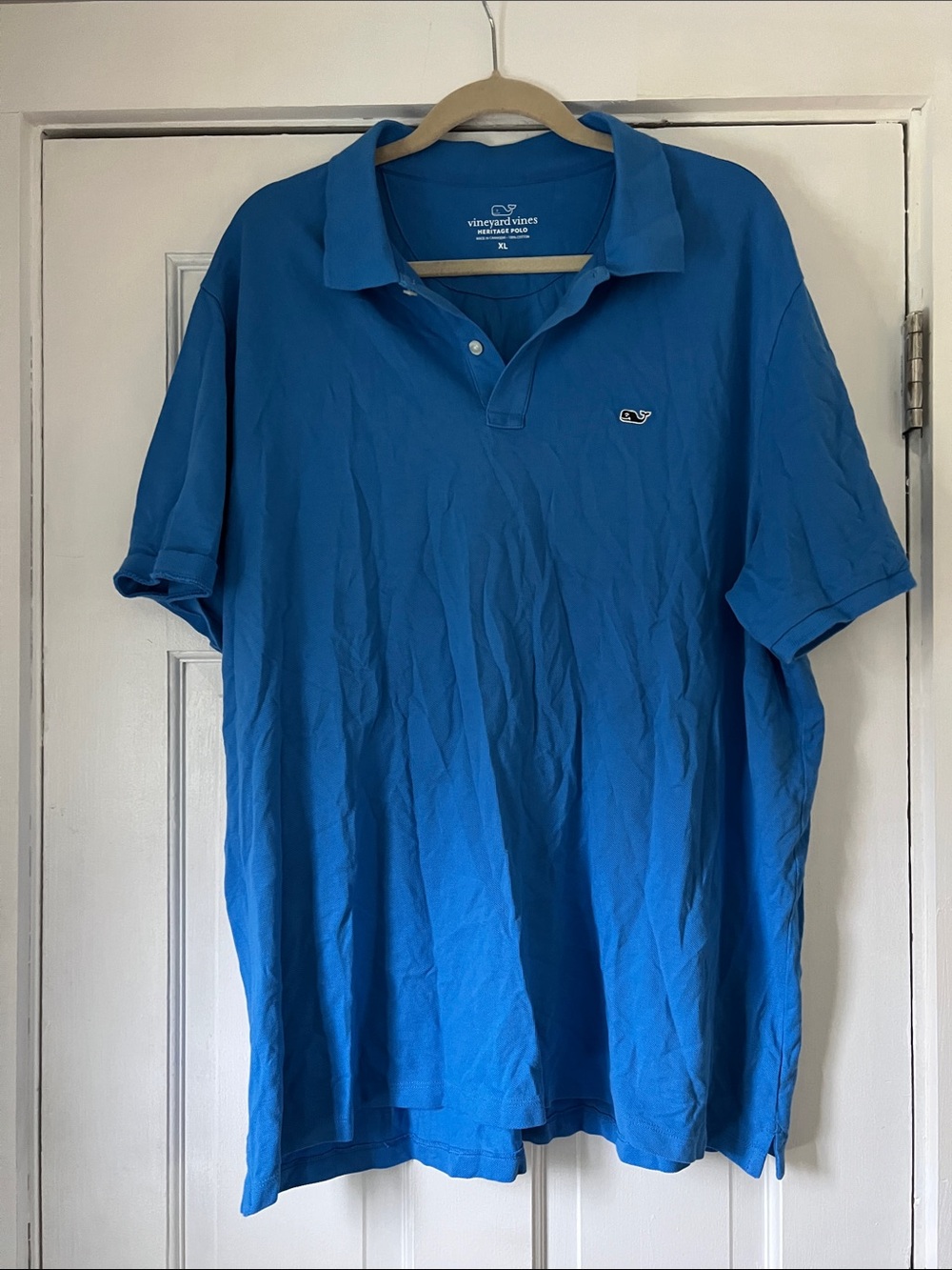 Vineyard Vines Men’s Short Sleeve Polo in Bright Blue